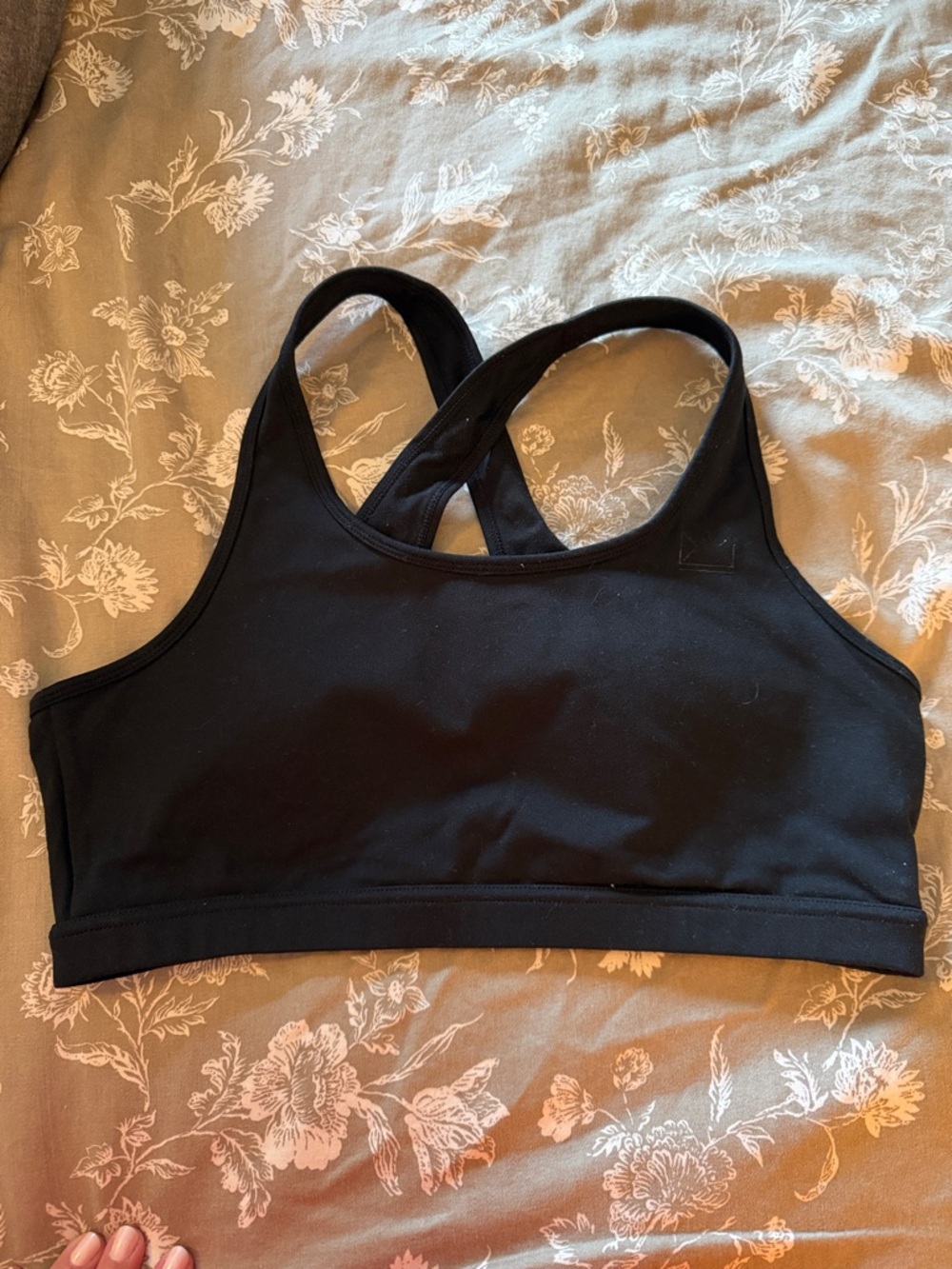 Everyday Support Black Crossback Sports Bra - Royal Change